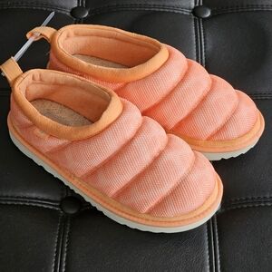 UGG Tasman LTA Kids Girls Boys Insulated Puffy Slippers in Peach Size 4 NEW 36 3